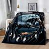 Horse Blanket Comfortable Perfect for Livingroom Seaside Sofa All-Season Use Modern Ideal Gift For Birthday Valentine'S Day