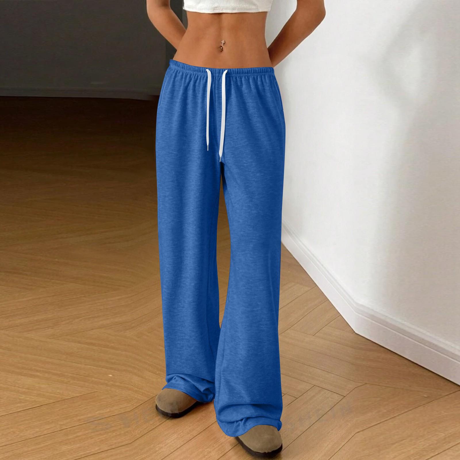 

Женские модные свободные брюки с завязками на талии, однотонные XL