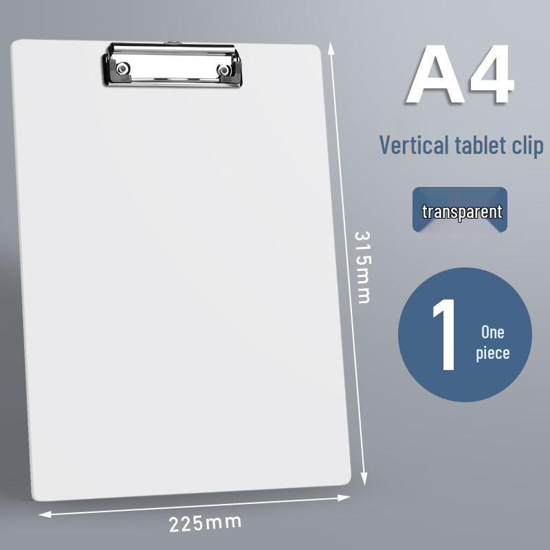 A4 Thickened Metal Clipboard with Strong Clip for Office, Students, and Meetings