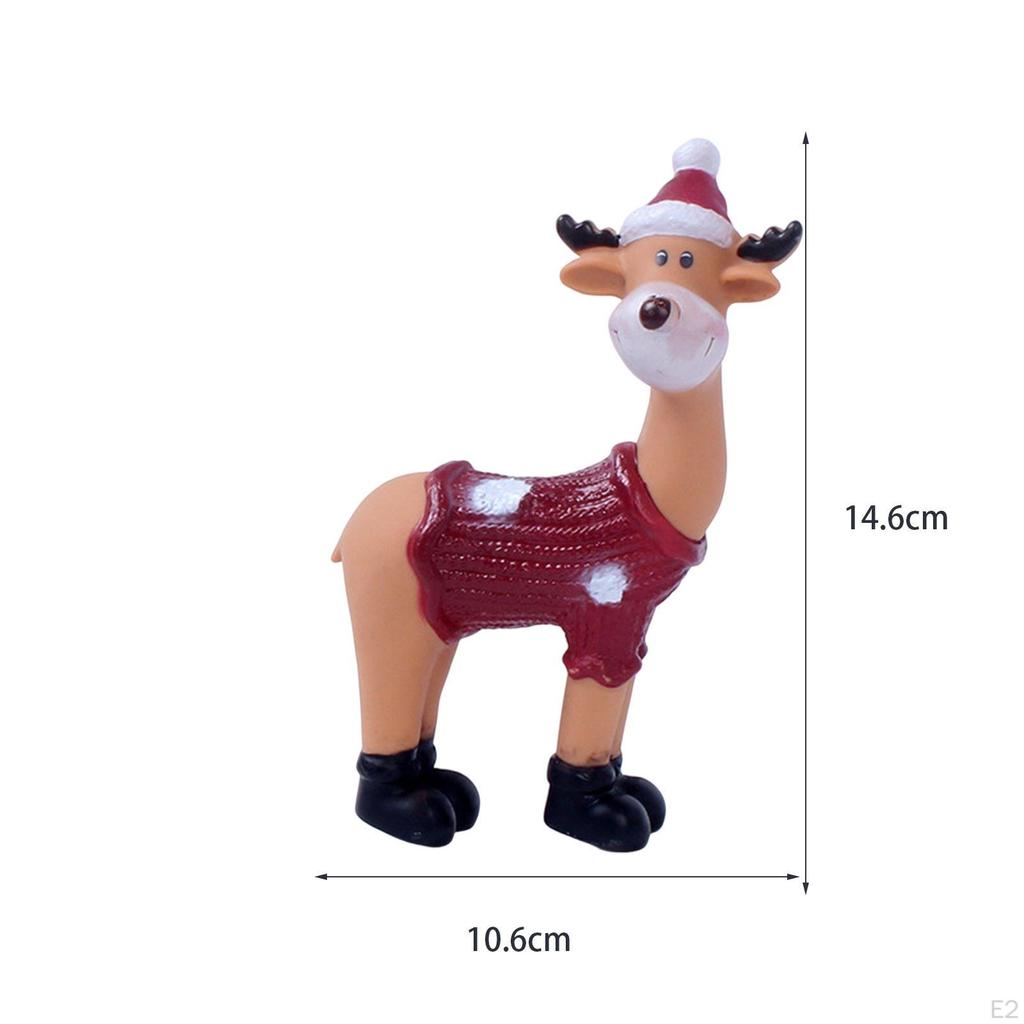 Creative Deer Statue, Collectable Craft Ornament Sculpture Decorative Elk for Countertop