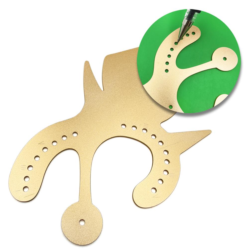 1 piece Multifunctional Dental Rubber Dam Punch Hole Board Rubber Dam Instrument Stainless Steel Teeth Whitening Tool