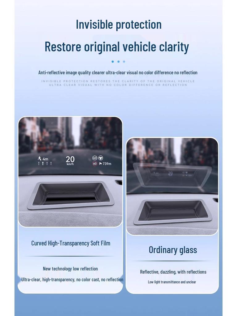 NIO ET5 HUD Protective Cover & Dashboard Dust Guard - Interior Protection Accessory