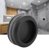Black Aluminum Alloy Round Glass Sliding Door Handle Furniture Pulls Cabinet Knob
