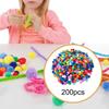 200 kusů pomponů Měkké DIY Kreativní řemesla Umění a pro Hobby Potřeby Dekorace Škola