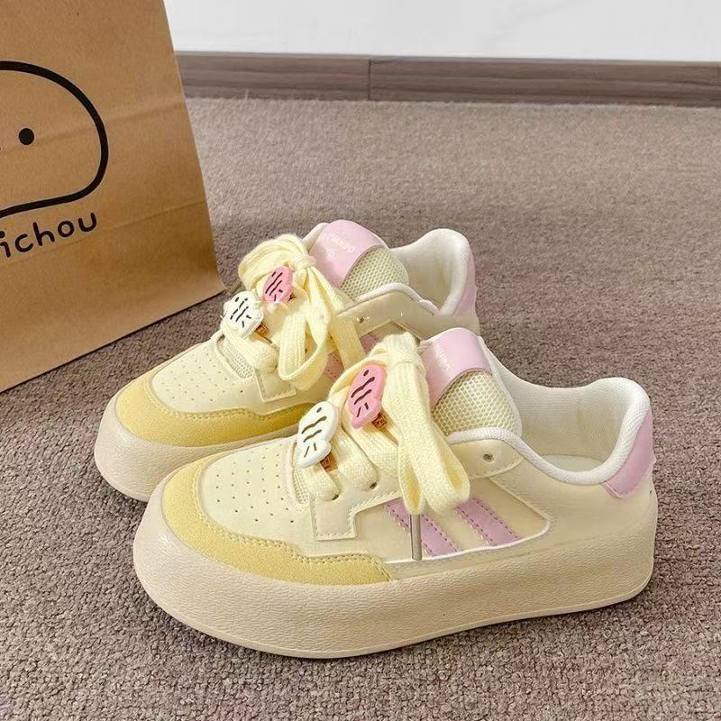 Dopamine High-value Spring Casual Board Shoes New Niche Versatile Shoes Platform White Shoes