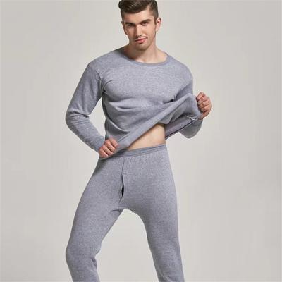 Winter Men's Thermal Innerwear Comfortable Round Neck Set