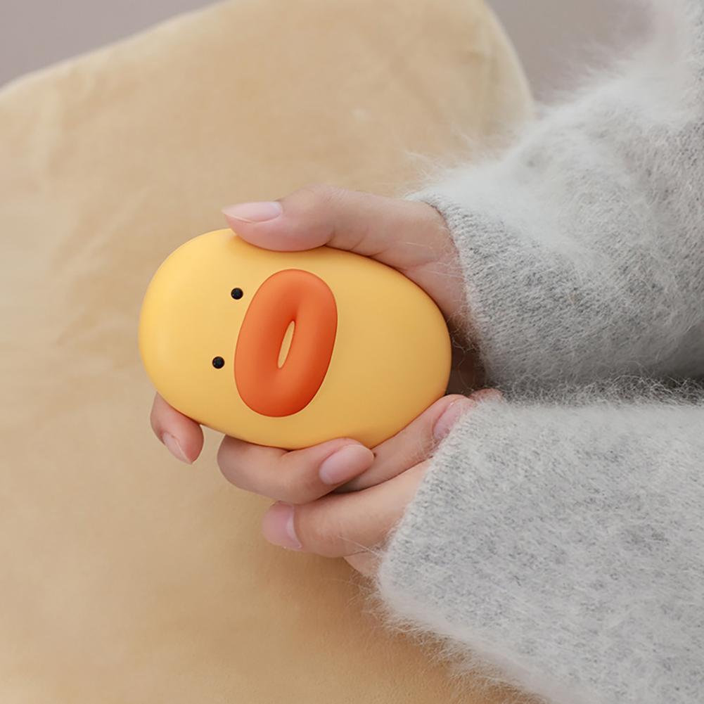 Hand Warmer Heater Practical Two Gear Adjustment Plastic Cartoon Charming Mini Hand Warmer Power Bank for Daily Use