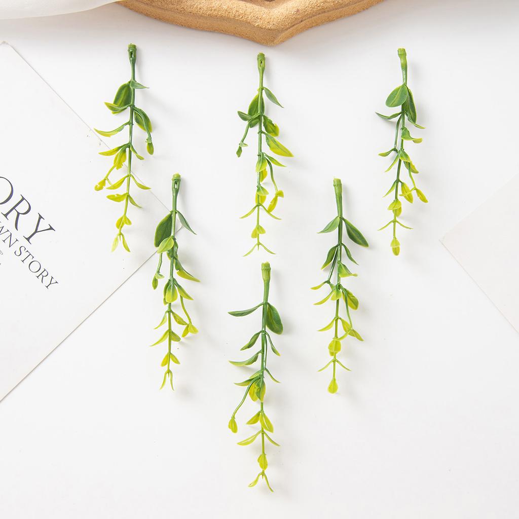 Artificial Plants Leaves Hot Sales High Quality Festival Party Home Wedding Wreath Wall Garden Decoration Cheap Diy Gift Holiday