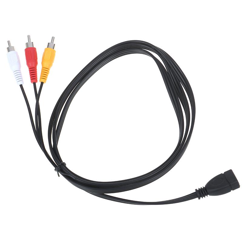 5stopý/1,5M USB 2.0 samice na 3 Rca samec adaptérový kabel video A/V videokamery