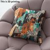 Boho African Wildlife Print Pillow Covers Pattern Cushion Cover Suitable for Sofa Bedroom Car Pillow Cover