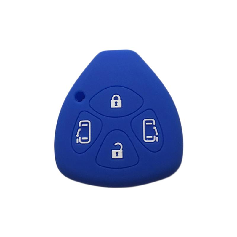 Schlüsselanhängerhülle für Toyota Yaris/Vitz Auris Mk I 2007 Corolla Verso Hilux 7 RAV4 Porte Camry Autoschlüsselhülle Schlüsselanhänger 2/3/4 Tasten