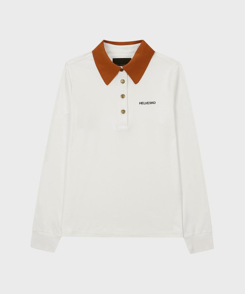 HELVESKO Knitted Polo Shirt (Ivory)
