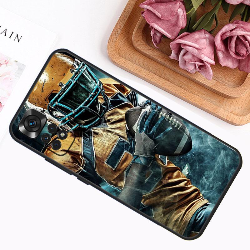 American Football Case For Xiaomi Redmi Note 13 Pro 14 12 11 9 10 9S 10S 11S 12S Redmi 12C 13C 14C 10C Cover