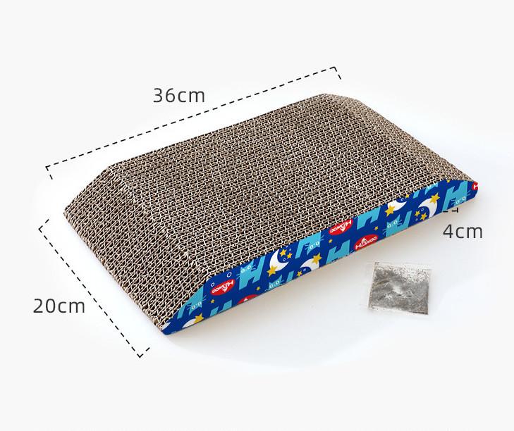 

Pet Cat Scratcher With Trapezoid Shape And Ecofriendly Material For Play