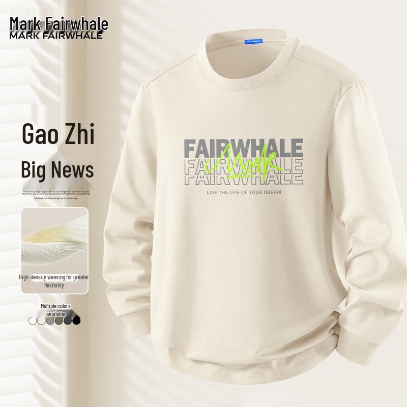 Mark Fairwhale Men s 2025 Spring/Autumn Casual Long-Sleeve T-Shirt M