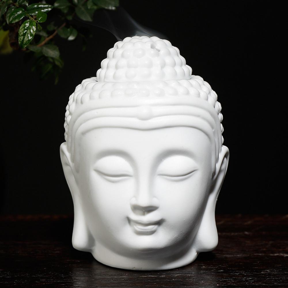 Ceramic Head Aromatherapy Burner Indoor Household Essential Oil Special Incense Burner Handicraft Home Ornament Decoration