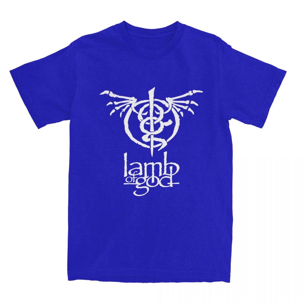 Lamb Of God T-Shirt Unisexs Heavy Unisextal Band Klassisch 100% Baumwolle T-Shirts Sommer O-Ausschnitt Harajuku T-Shirt Benutzerdefinierte Große Größen Oberteile