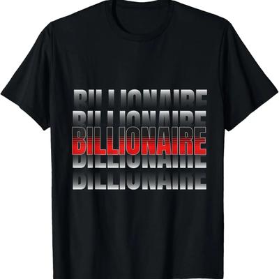 Miljardair Motivatie Succes Mindset Inspirerende Quote T-shirt