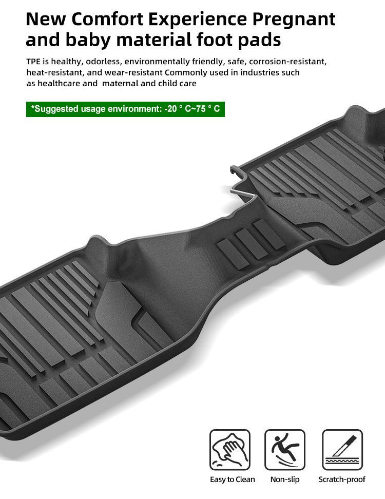 TPE Floor Mats for 15-24 Mazda Demio/Mazda2 Cars