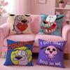 Courage the Cowardly Dog Cushion Cover Comfortable Reversible Pillow Cover Ideal for Car Sofa Bedroom & Beyond