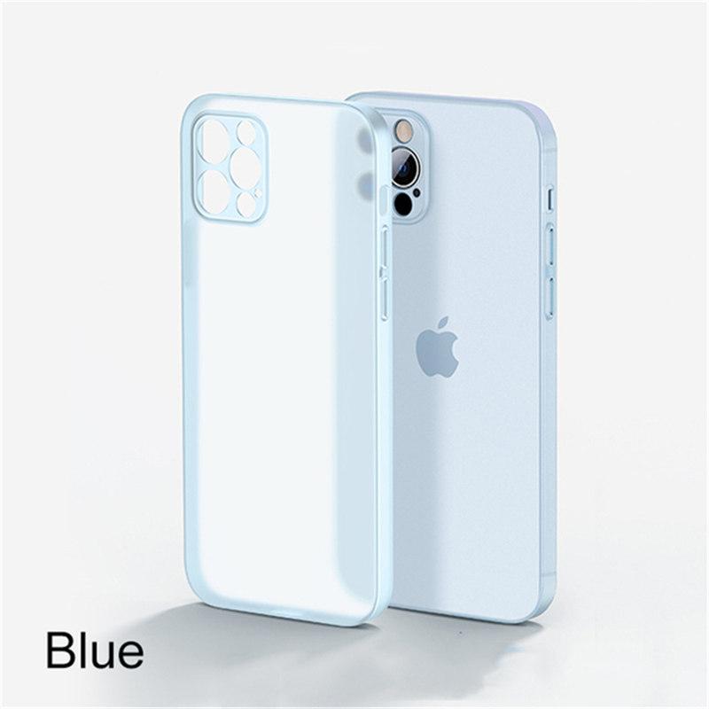 

Роскошный ультратонкий полупрозрачный силиконовый мягкий чехол для iPhone 14 13 11 12 Mini Pro XS Max X XR 7 8 Plus SE противоударный матовый чехол iPhone 12 Pro синий
