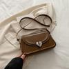 Lock Heart Loving Button Single Shoulder Crossbody Bag Daily Outfits Fashion