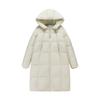 Cloud puff down cotton-padded jacket women's medium and long new thickened hooded knee-padded jacket bread jacket