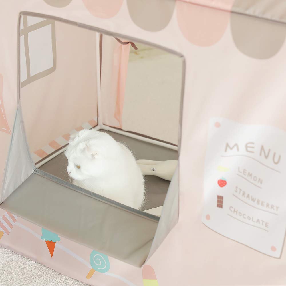 Roomnhome Kids Storage Ice 100 X 70 X 110 Cm Tent, Children's Tent, Toys, Indoor, Girls, Cream,