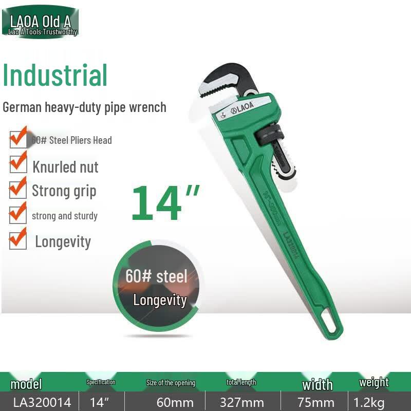 LAOA Heavy-Duty Pipe Wrench
