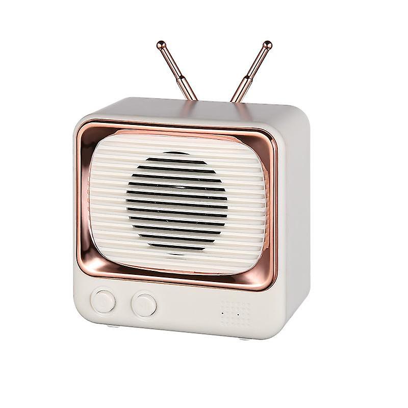 

Bluetooth-динамик Новый ретро-телевизор Маленький динамик в подарок от производителя Симпатичный мини-портативный HD-качество звука белый