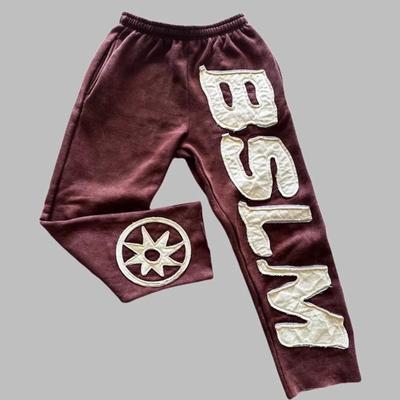 FlowStreet Herren Damen Herbst Winter Hosen Neuer Hoodie Personalisierter Street Style Harajuku High Street Hip-hop Buchsticken Mode Lässig