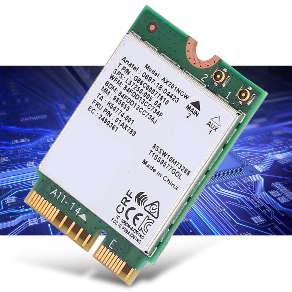 Sieťová karta pre Intel AX201NGW WIFI 6 Gigabit 2400M M.2.CNVio2 Rozhranie pre Bluetooth 5.0