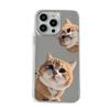 Cute kitten mobile phone case apple 15pro mirror case iphone14pm anti-drop 12 protective case 11pro