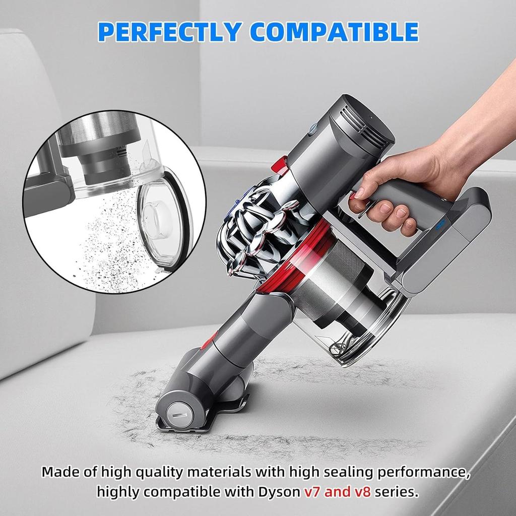 Recipient de praf compatibil cu aspiratorul Dyson V7 V8 SV10 SV11, Înlocuitor recipient de praf pentru Dyson V7 V8, Piesa recipient nr. 967699-01 Aspirator