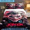 Clown villain 3pcs Bedding Set,Including 1pc Duvet Cover And 2pcs Pillowcases Perfect Gift for Christmas,Ideal for Bedroom, Dormitory