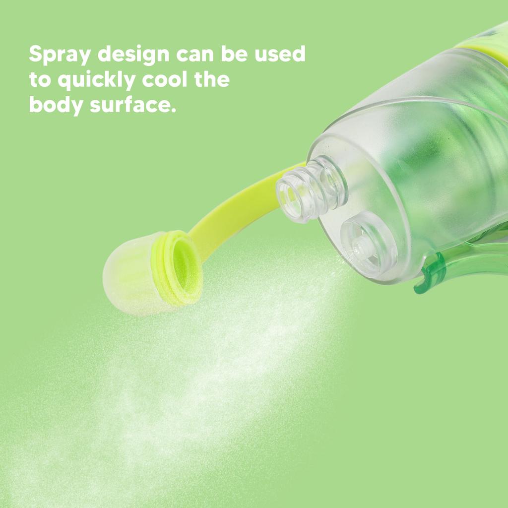 Water Spray Bottle Clear Scale Large Capacity Plastic Bottle for Sports Hiking Picnic Green