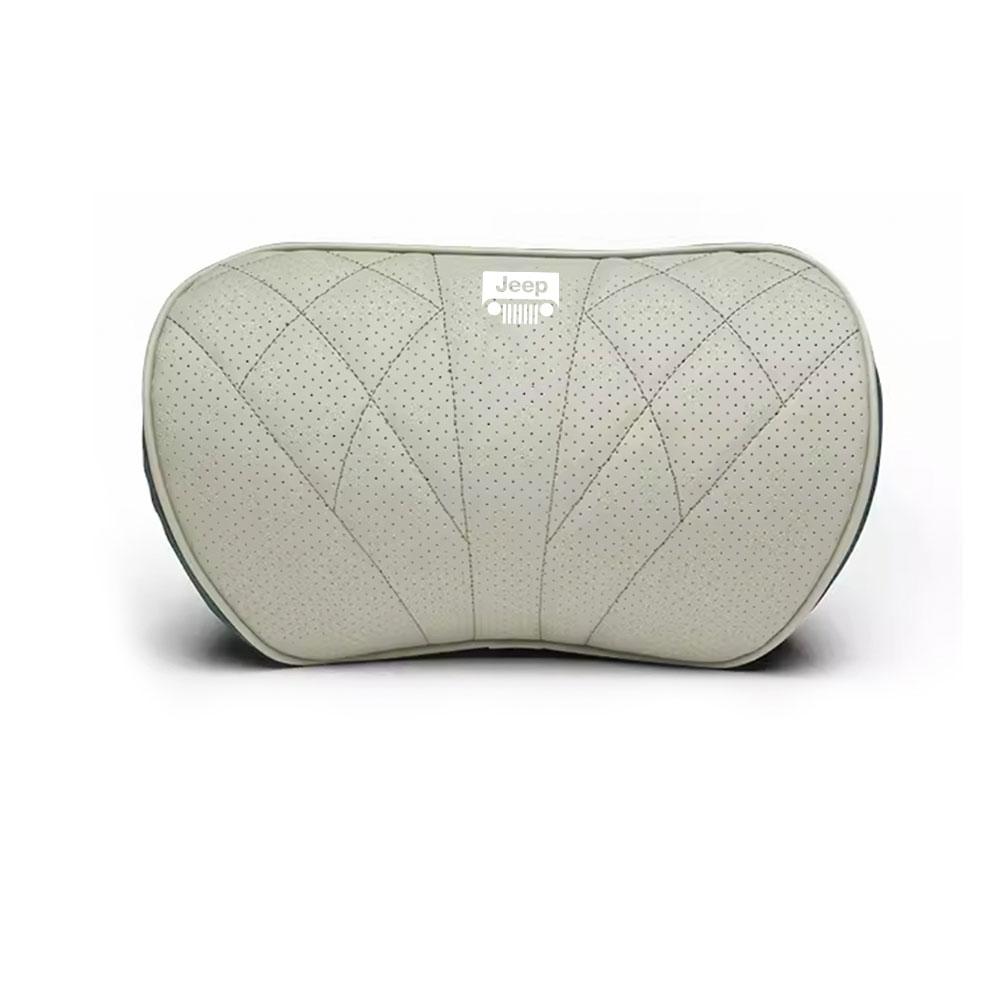 CQAHOI1 New Car Headrest Lumbar Pillow Memory Foam Auto Neck Waist Support Backrests For Jeep JPB Compass Grand Patriot Liberty Renegade