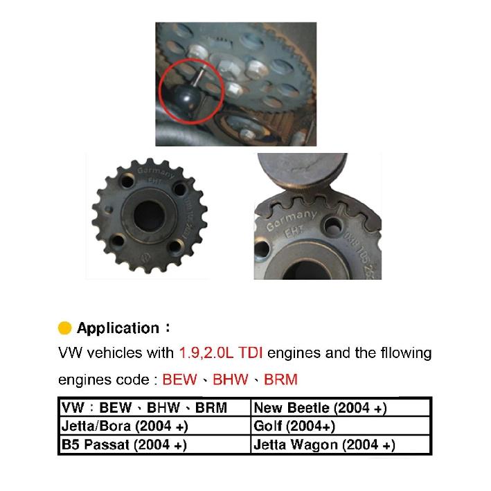 Car Diesel Engine Timing Crankshaft Locking Auto Tools Kits For VW Golf VAG 1.2D 1.4D 1.9D 2.0D TDI PD T10050 T10100 ST0130