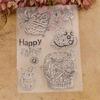 Easter Rabbit Silicone Stamps Clear Stamps Seal for DIY Greeting Card Making