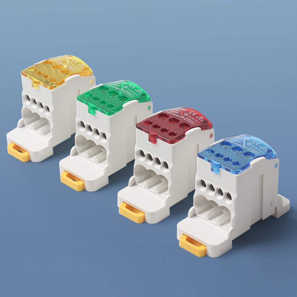 UKK 80A Circuit Breaker Distribution Box One Into Multiple Branch DIN Rail Protective Electrical Case Universal for Electrician