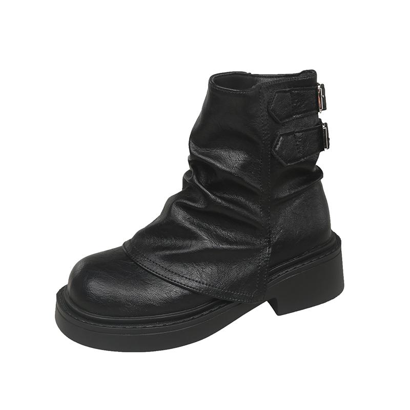 Женские ботинки Ботинки-Женская обувь 2024 Лолита Осень Рок Ботильоны Ковбойские ботинки — фото 8