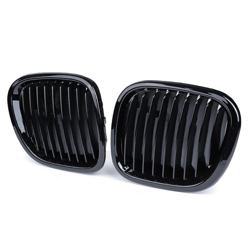Glossy Black Car Front Bumper Kidney Grille Racing Grills For BMW Z3 1996 1997 1998 1999 2000 2001 2002 Front Kidney Hood Grille