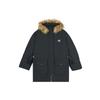 Down Jackets Women's Black Hooded Moderate Parka Down Jacket AWJ14352-BK