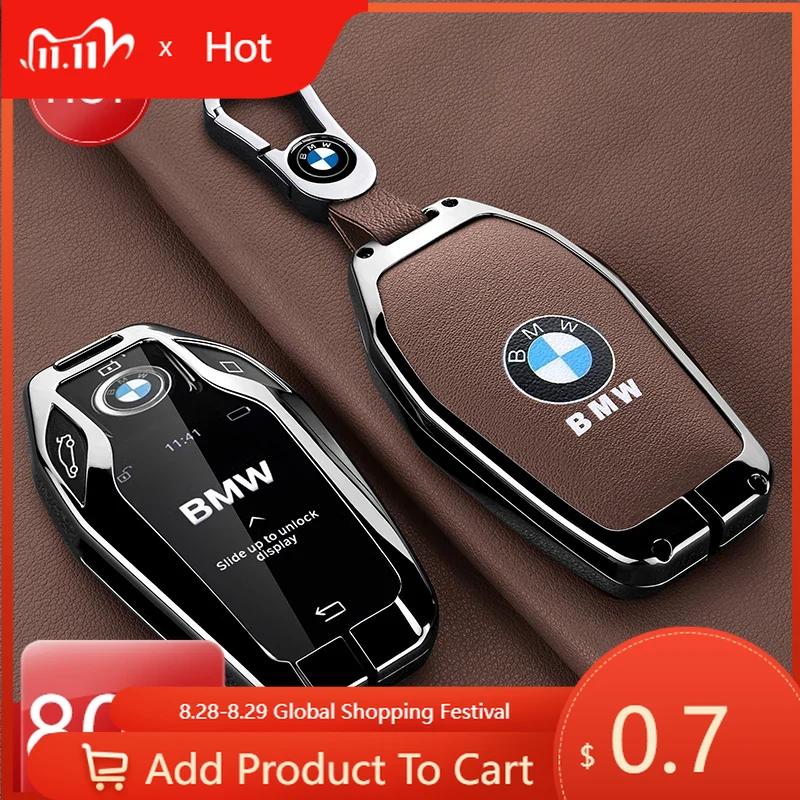 Car Sticker Hot 2025 Leather Car Remote Key Case Fob Cover For BMW 5 7 Series G11 G12 G30 G31 G32 I8 I12 I15 G01 X3 G02 X4 G05 X
