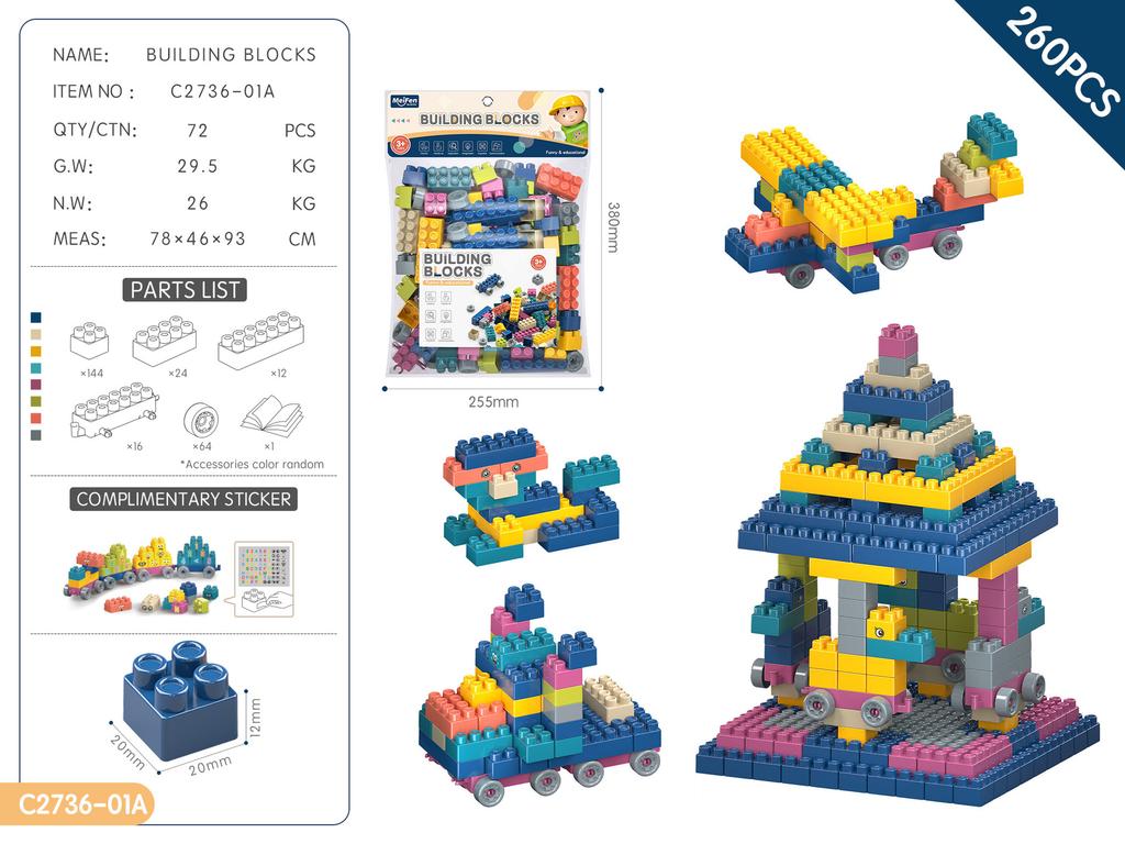 Children'S Diy Assembled Particles Building Block Kindergarten Educational Early Education 3-6 Years Old Toy Gift