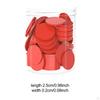 1 inch Math Manipulatives Counting Chips Discs 100Pcs for Bingo Games Multifunctional Sturdy Round
