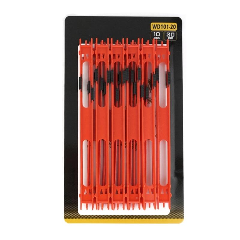 

10 шт. Пластиковая намоточная доска Держатель лески Доска для намотки лески Инструмент для организации Универсальная мотовило для оснасток рыболовной лески 20cm