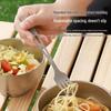 Titanium Cutlery Set: 4-Piece Fork, Spoon, Knife & Chopsticks for Outdoor Camping