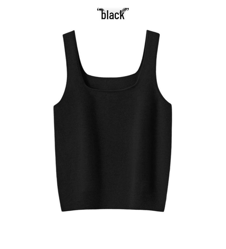 Women's 100% Pure Cashmere Round Neck Knit Camisole Vest