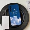 Simple Cloud Letters Pattern  Phone Case Black Silicone Soft For Samsung S25,S24,S21,S22,S23,S30,Ultra,S20,Plus,Fe,Lite